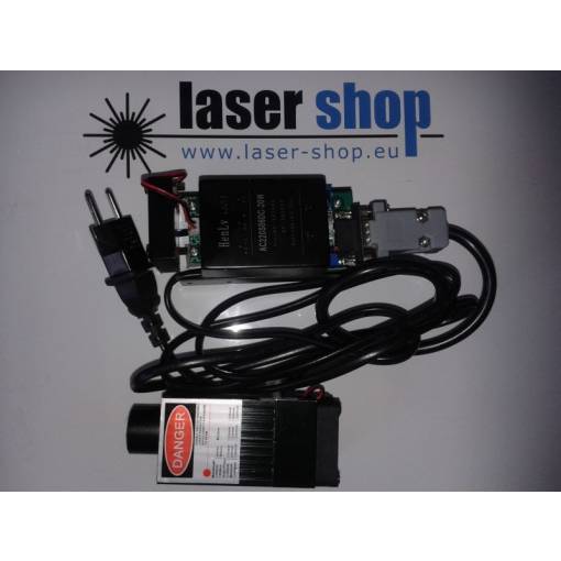 Foto - Laserový modul s TTL zelený 200mW ~ 280mW 532nm, široký paprsek