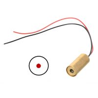 Laserový modul červený 4~6mW 9mm 3V s optikou vykreslující bod