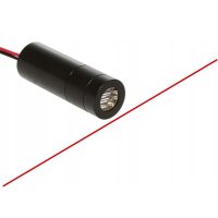 Laserový modul s optikou vykreslující čáru- Červený, 10mW 12mm 5V