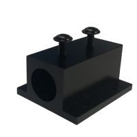 Hliníkový držák laserového modulu 12 mm – kompaktní chladič s černou oxidací