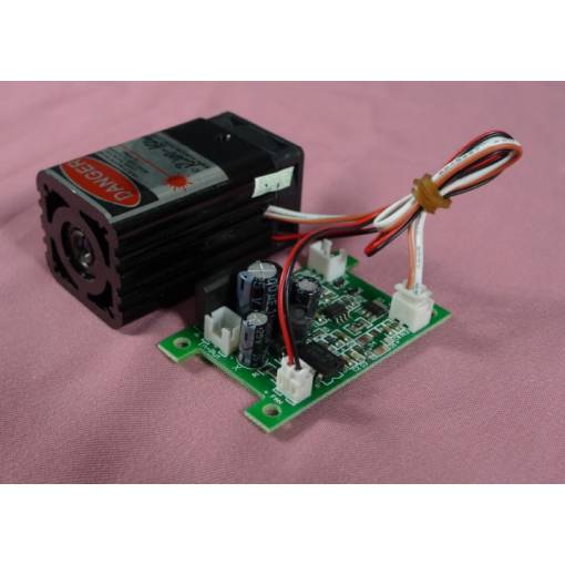 Foto - Laserový modul s TTL červený 250mW 635nm