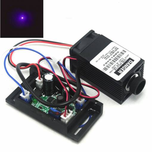 Foto - Laserový modul s TTL fialový 80mW 405nm
