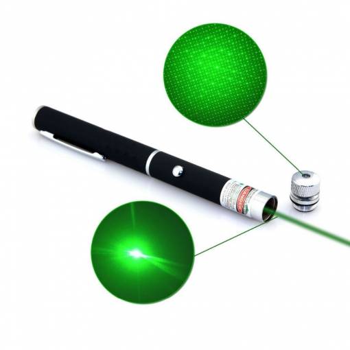 Foto - 50mW zelené kaleidoskopické laserové ukazovátko
