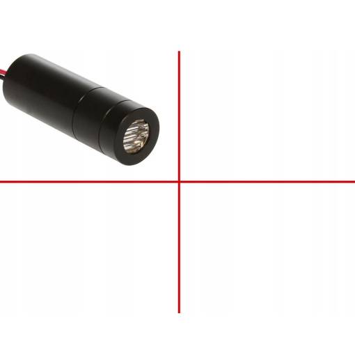 Foto - Laserový modul s optikou vykreslující kříž - Červený, 10mW 12mm 5V